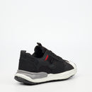 Urbanart Retro 1 Faux Nubuck / Mesh Sneaker - Black footwear UBRT