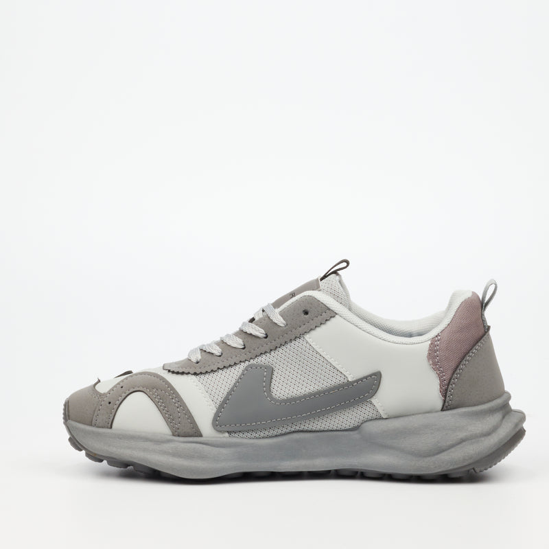 Urbanart Retro 1 Faux Nubuck / Mesh Sneaker - Grey footwear UBRT   