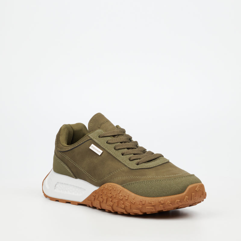 Urbanart Rickie 2 Faux Nubuck Sneaker - Olive footwear UBRT