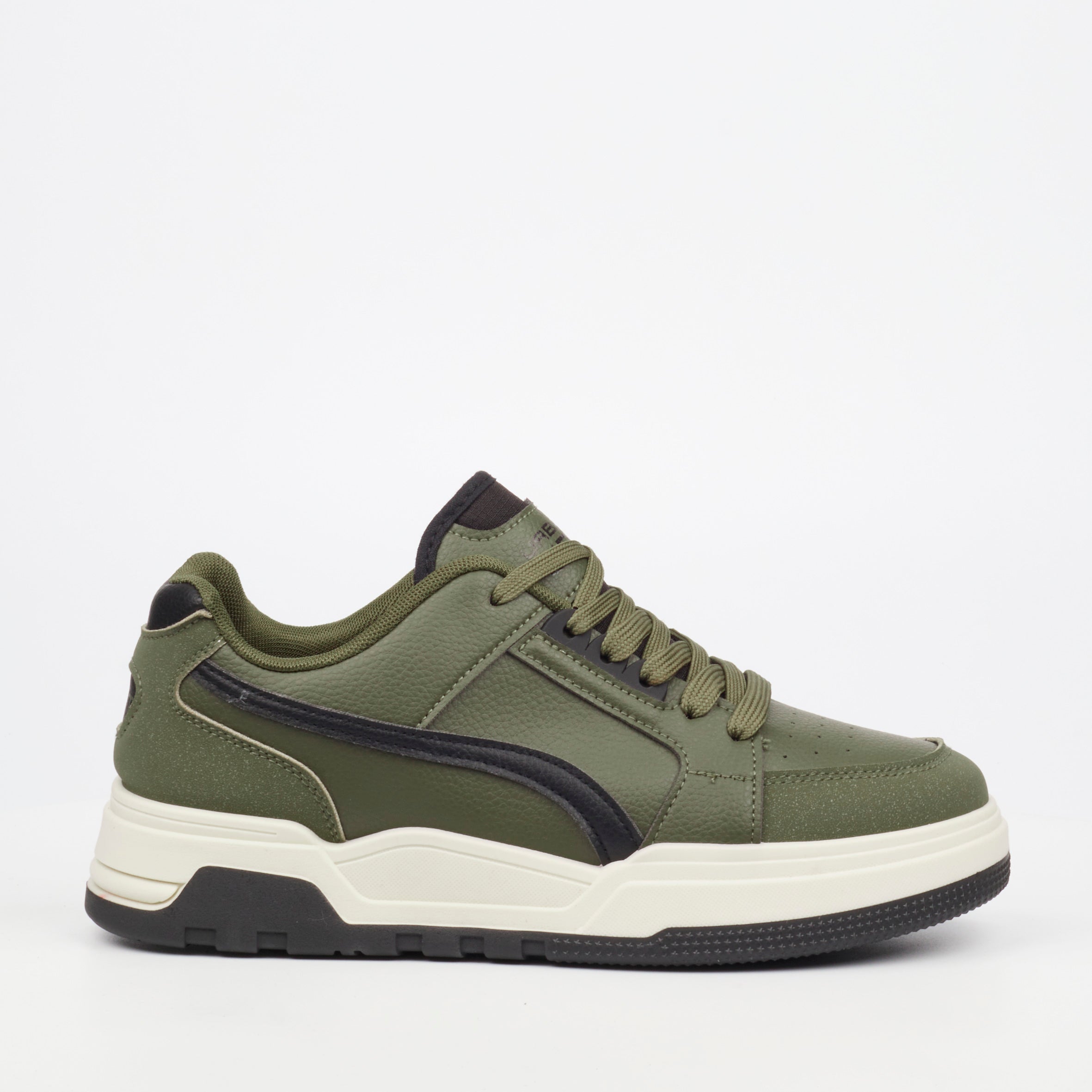 UrbanArt Ricky 1 Faux Wax Sneaker - Olive footwear UBRT