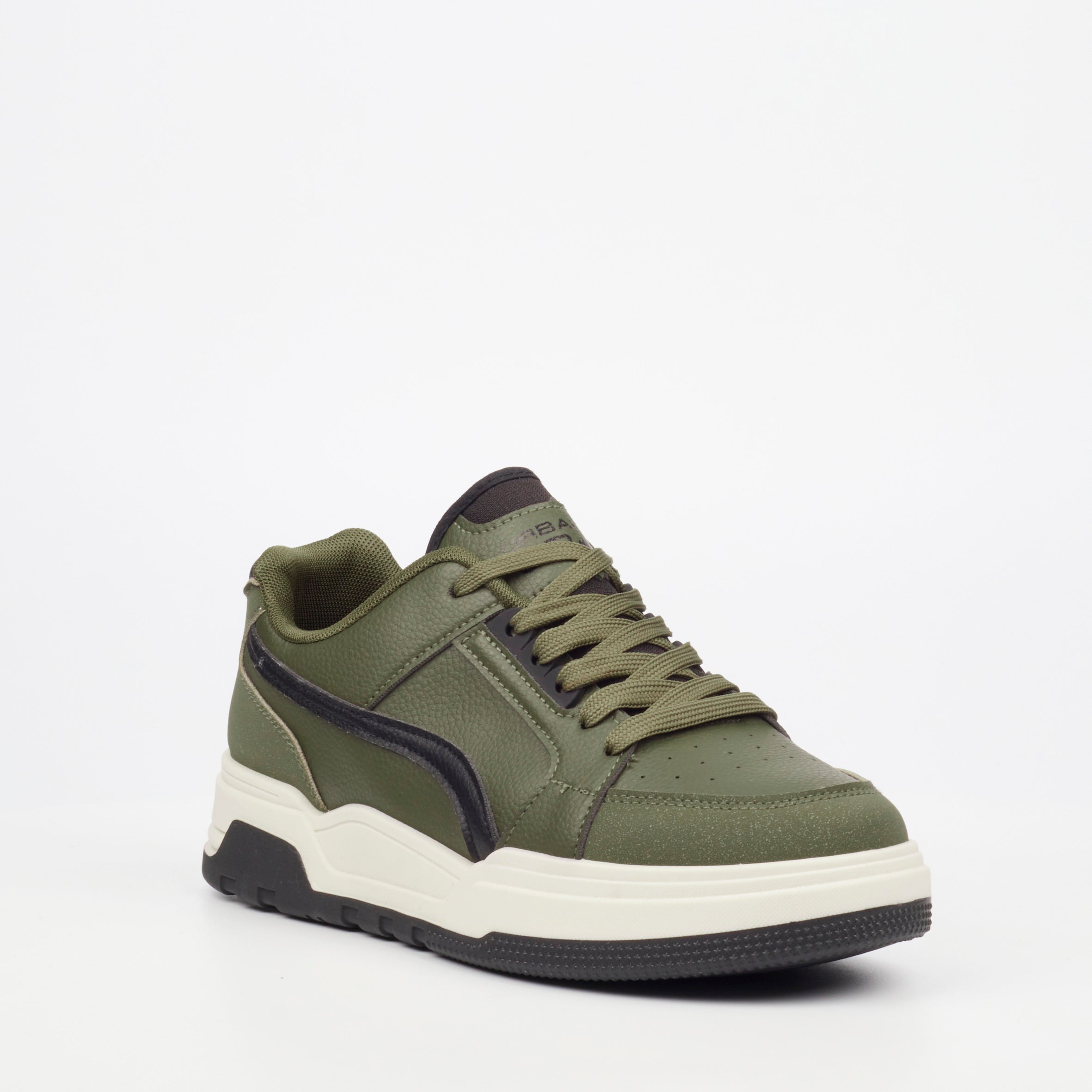 UrbanArt Ricky 1 Faux Wax Sneaker - Olive footwear UBRT