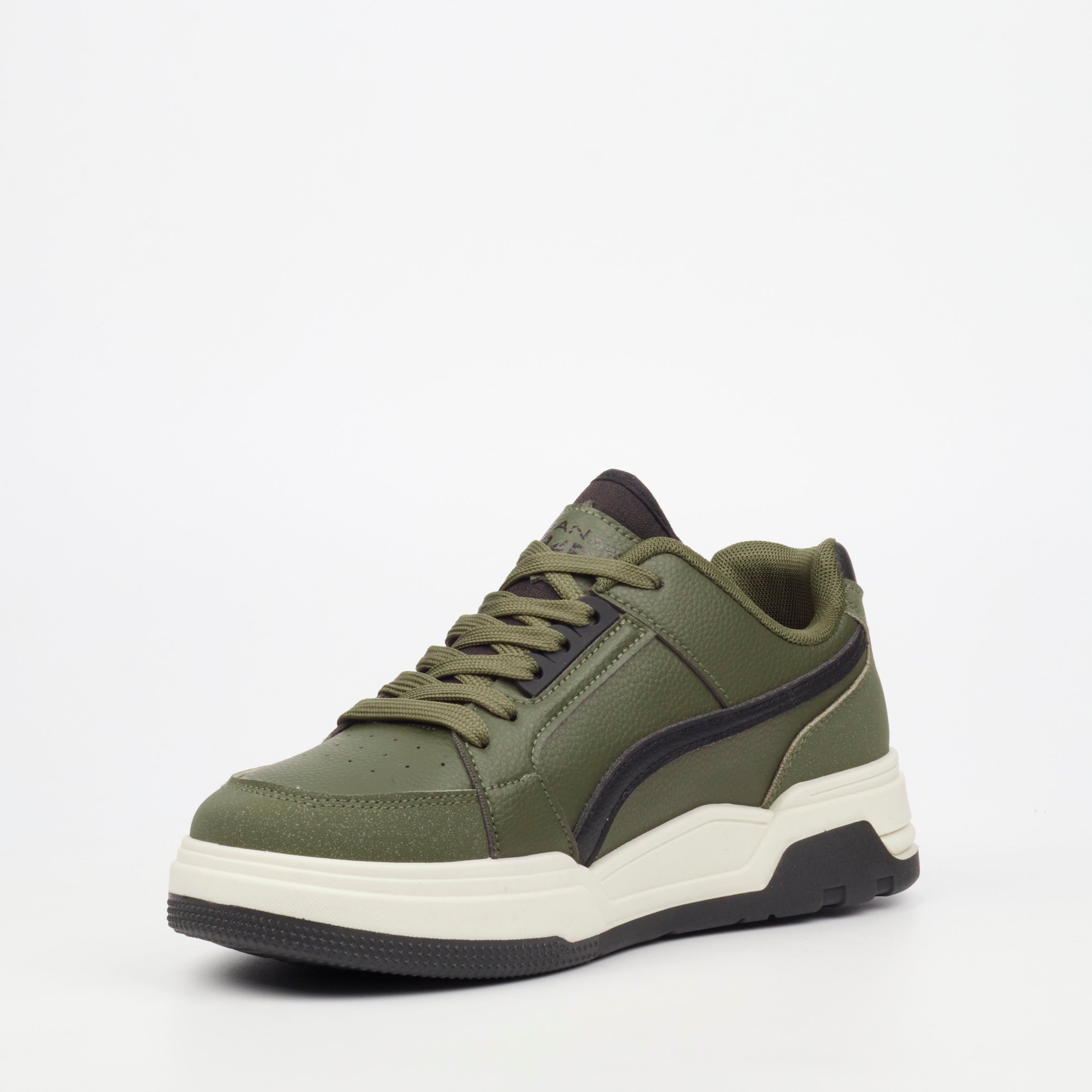 UrbanArt Ricky 1 Faux Wax Sneaker - Olive footwear UBRT