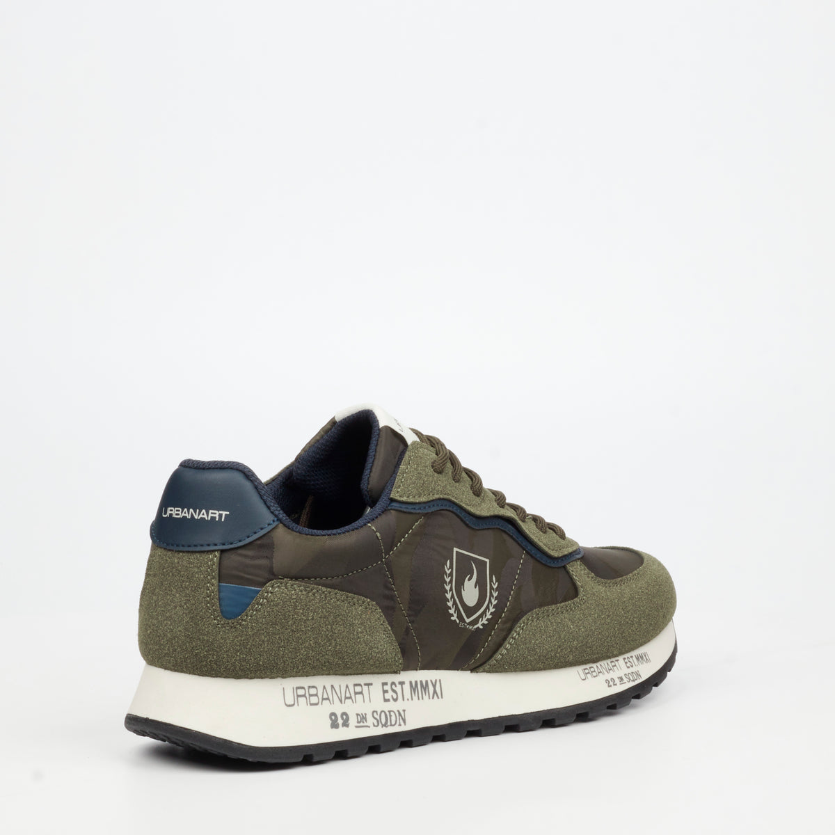 Urbanart Riot 1 Lycra / Faux Suede Sneaker - Camo