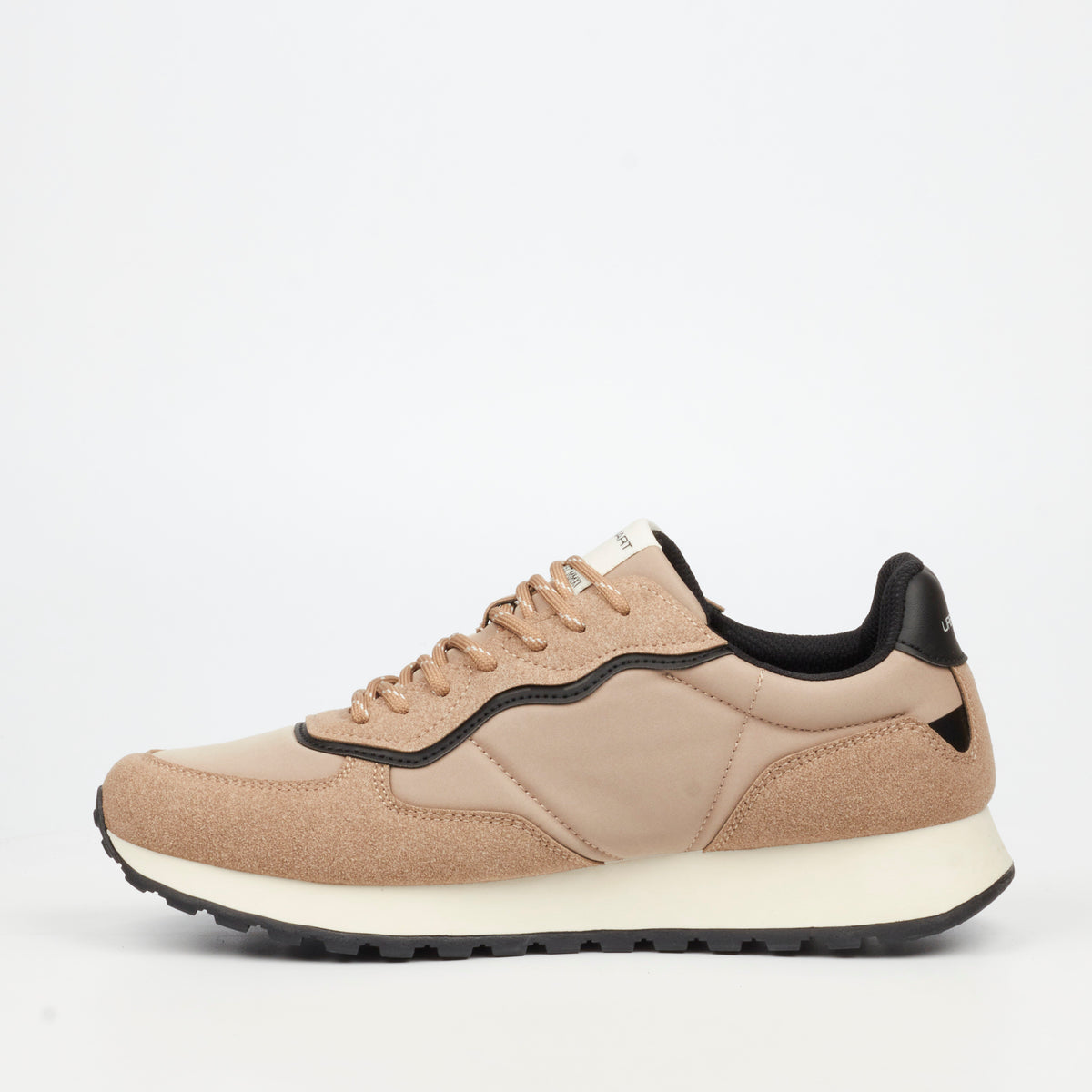 Urbanart Riot 1 Lycra / Faux Suede Sneaker - Taupe