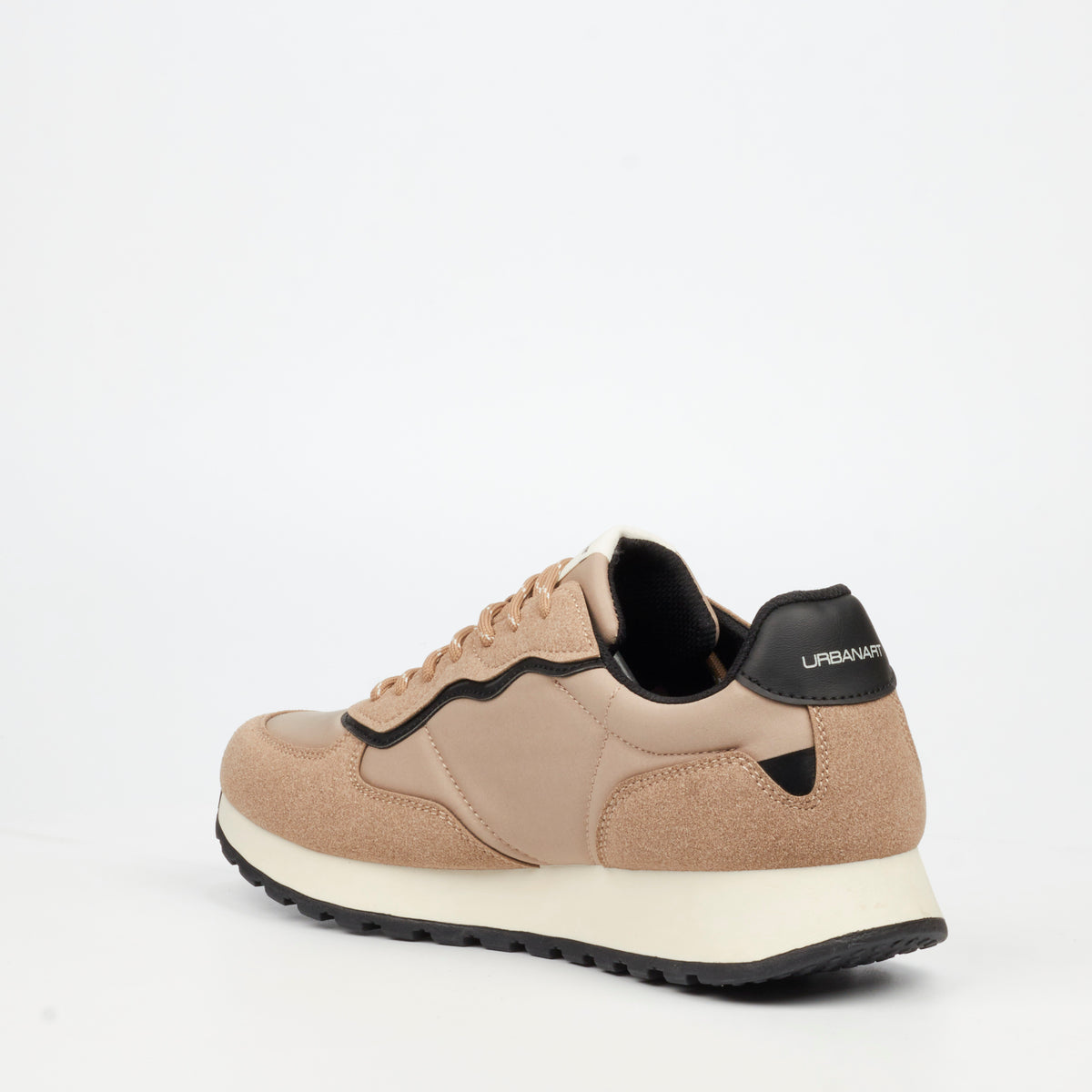 Urbanart Riot 1 Lycra / Faux Suede Sneaker - Taupe