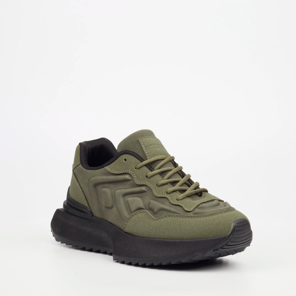 Mazerata Rocco 2 Faux Nubuck / Faux Suede Sneaker - Olive