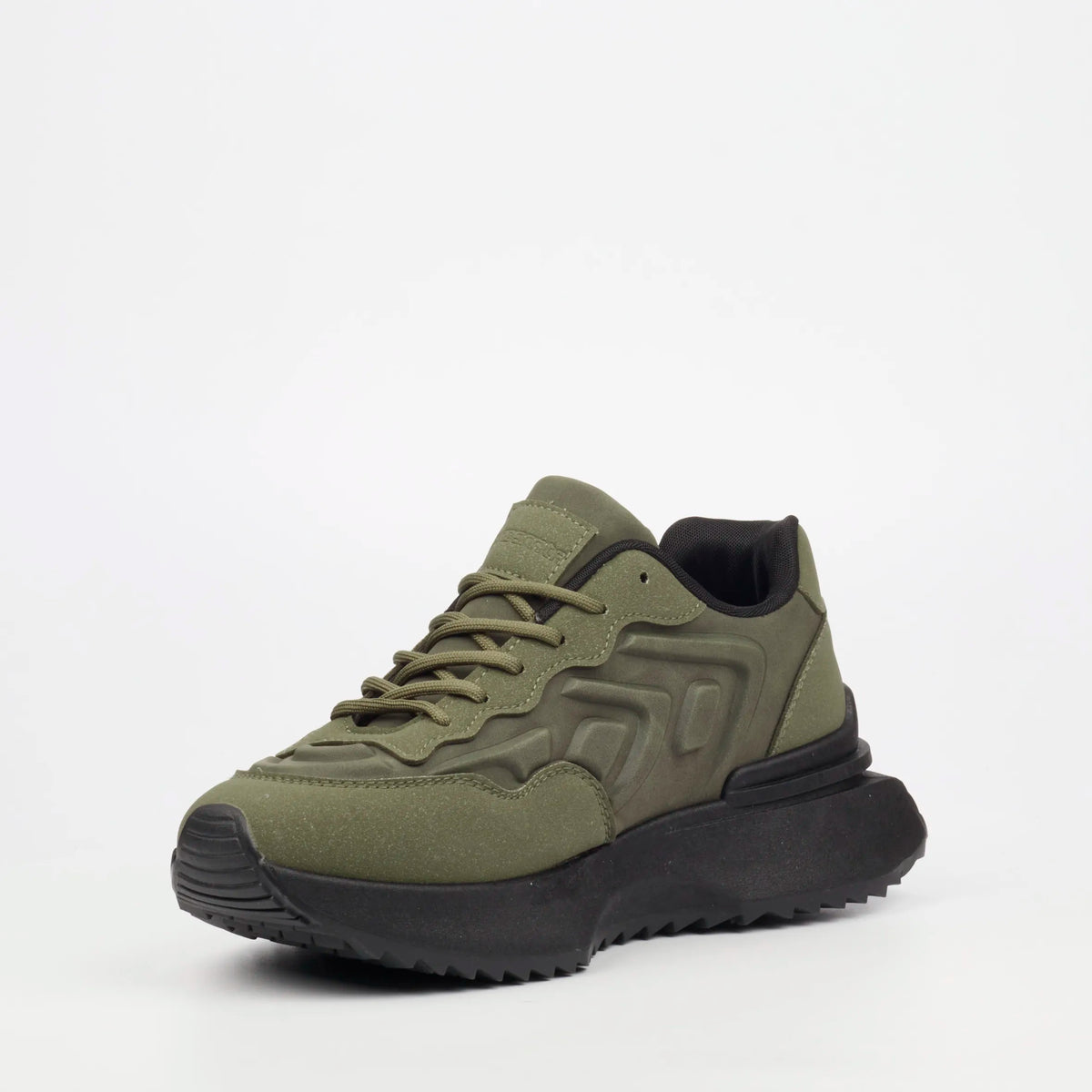 Mazerata Rocco 2 Faux Nubuck / Faux Suede Sneaker - Olive