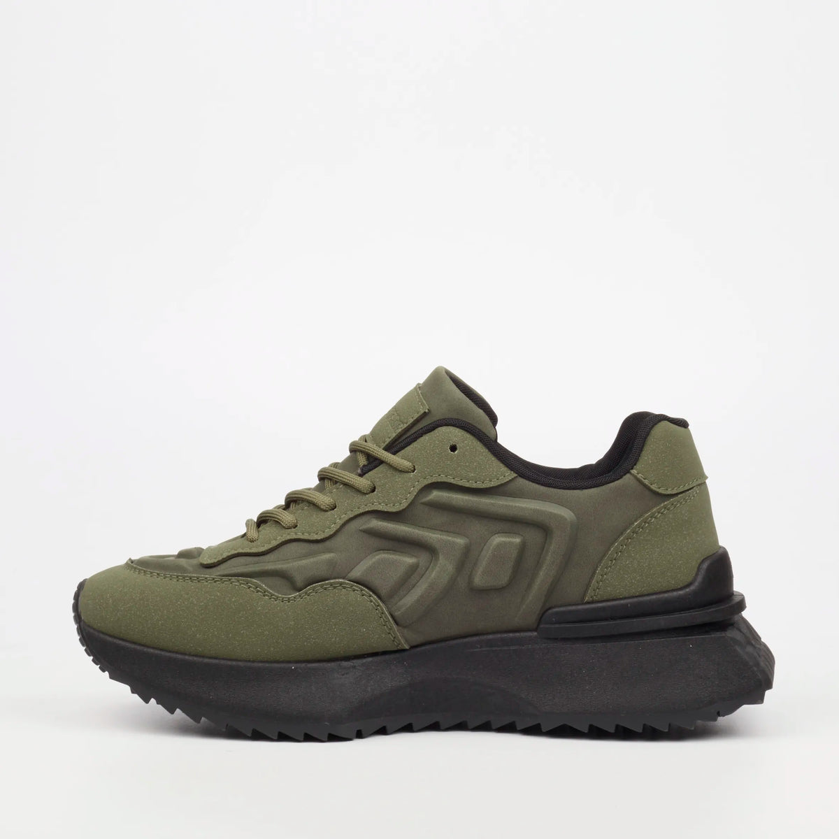 Mazerata Rocco 2 Faux Nubuck / Faux Suede Sneaker - Olive