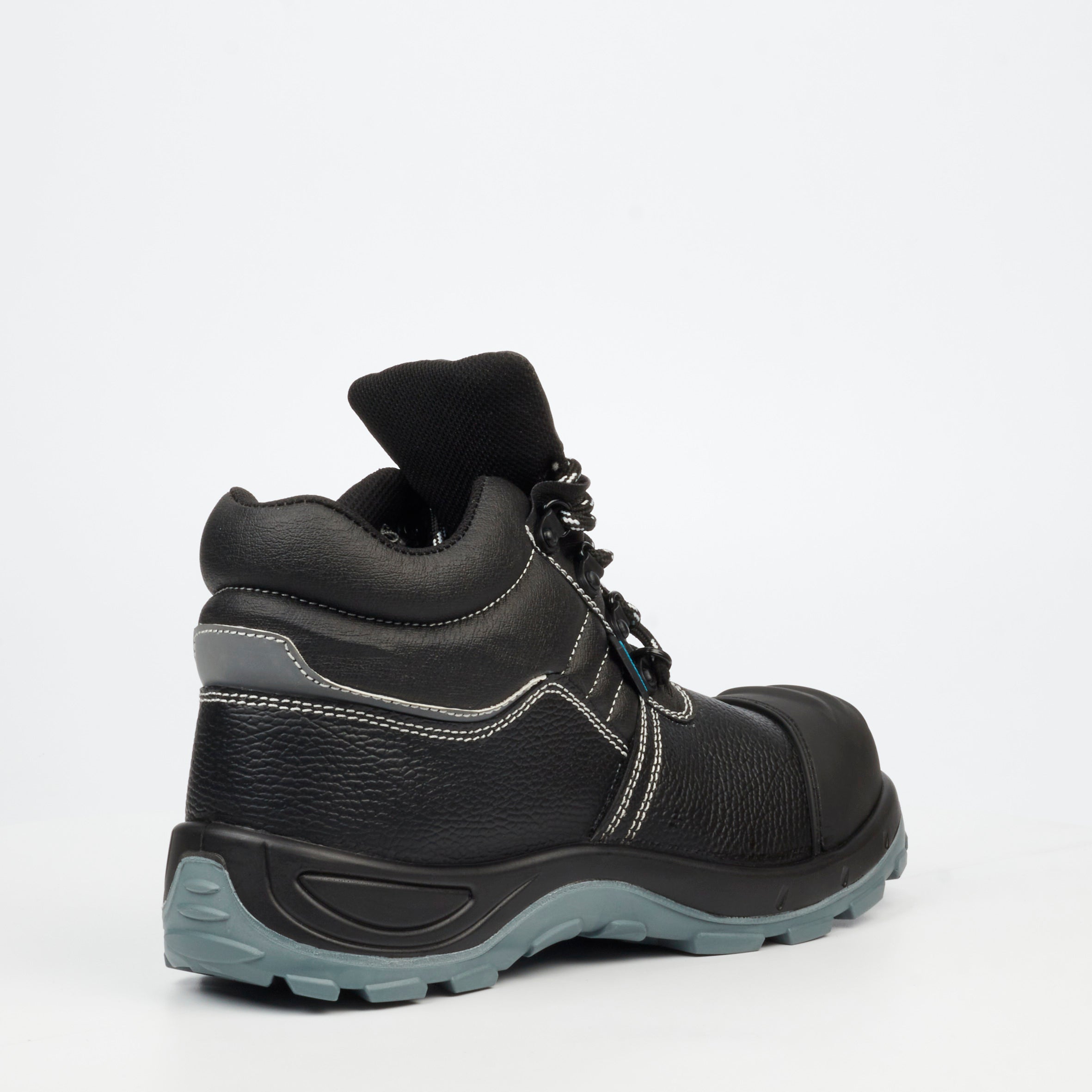 Grittgear Rodolite S1 Leather (Non-Metallic) Ankle Boot - Black