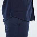 Mazerata Rome 1 Cotton Shirt - Navy apparel Mazerata