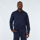 Mazerata Rome 1 Cotton Shirt - Navy apparel Mazerata