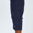 Mazerata Rome 1 Cotton Shirt - Navy apparel Mazerata