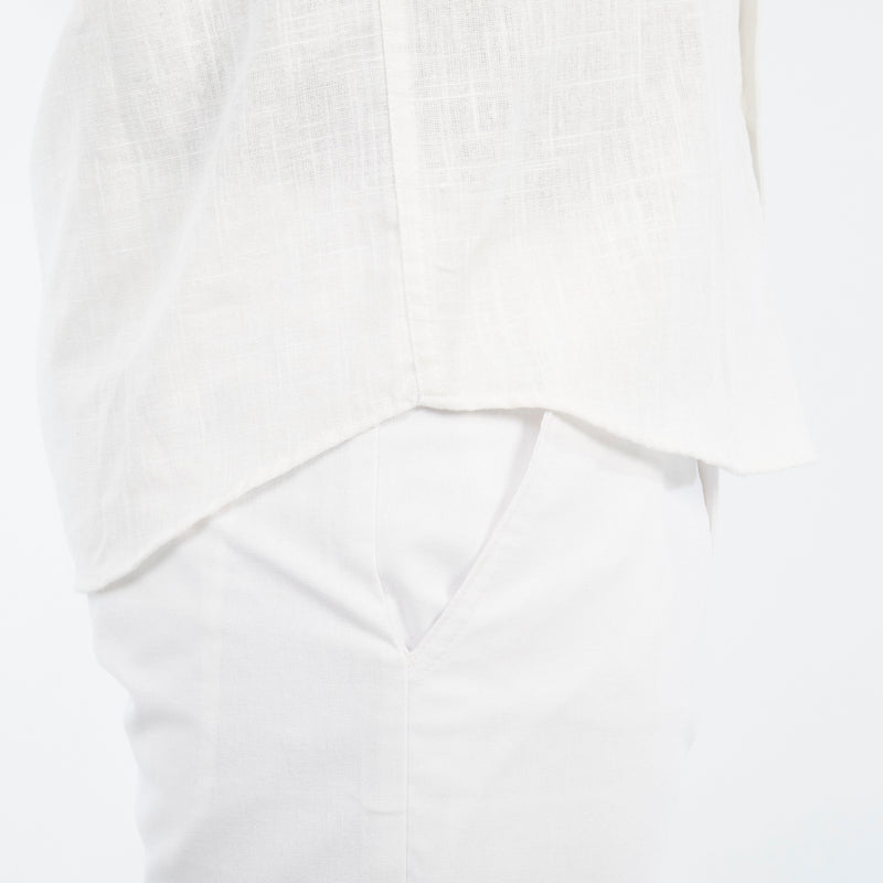Mazerata Rome 1 Cotton Shirt - White apparel Mazerata
