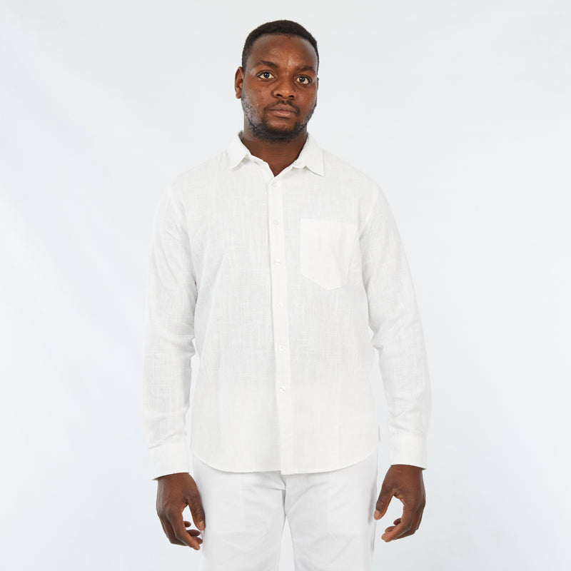 Mazerata Rome 1 Cotton Shirt - White apparel Mazerata