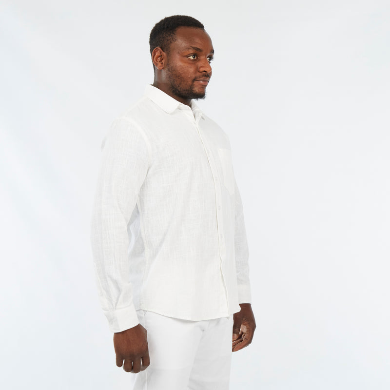 Mazerata Rome 1 Cotton Shirt - White apparel Mazerata