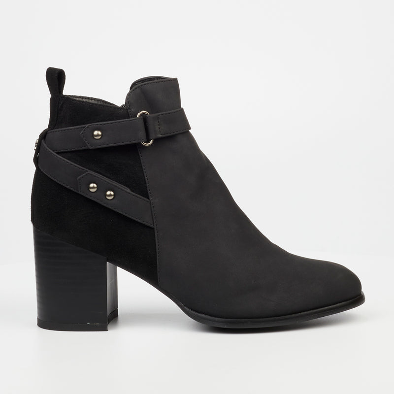 Butterfly Feet Rosalee 1 Ankle Boot - Black footwear Butterfly Feet   