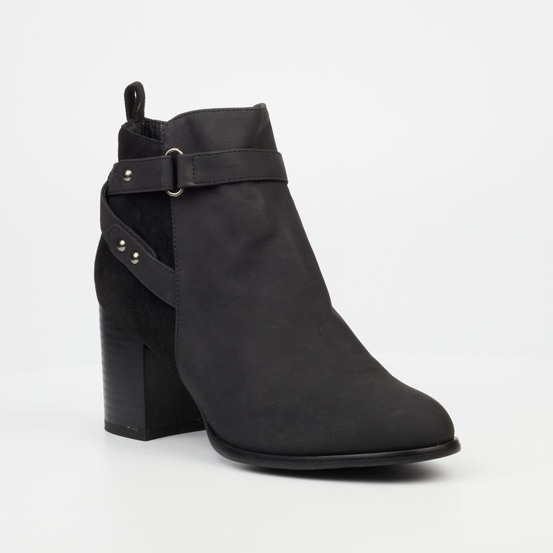 Butterfly Feet Rosalee 1 Ankle Boot - Black footwear Butterfly Feet   