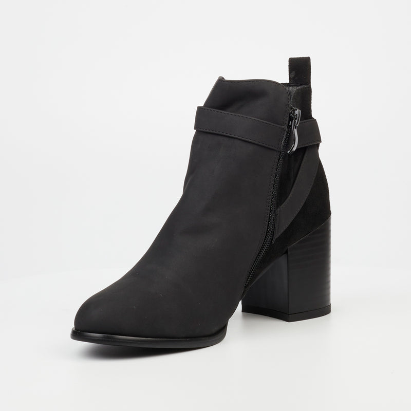 Butterfly Feet Rosalee 1 Ankle Boot - Black footwear Butterfly Feet   