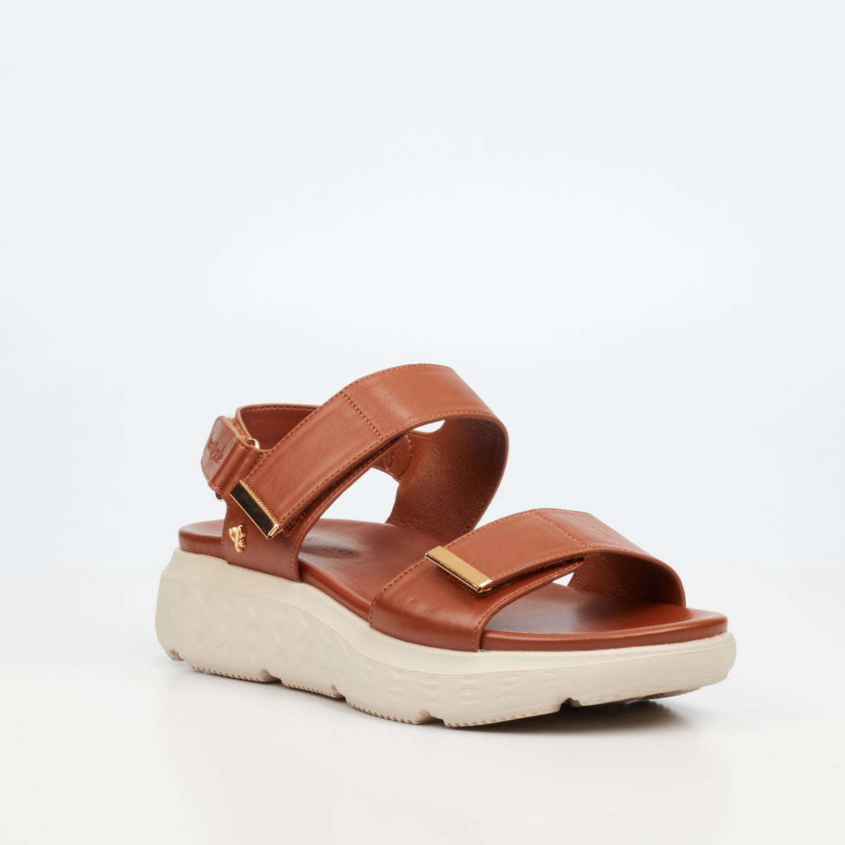 Heart & Sole Rose 1 Flat Sandal - Tan footwear Heart & Sole