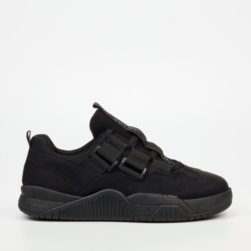 Urbanart Rover 1 Faux Nubuck / Nylon Sneaker - Black footwear UBRT