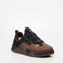 Urbanart Rover 1 Faux Nubuck / Nylon Sneaker - Chocolate footwear UBRT