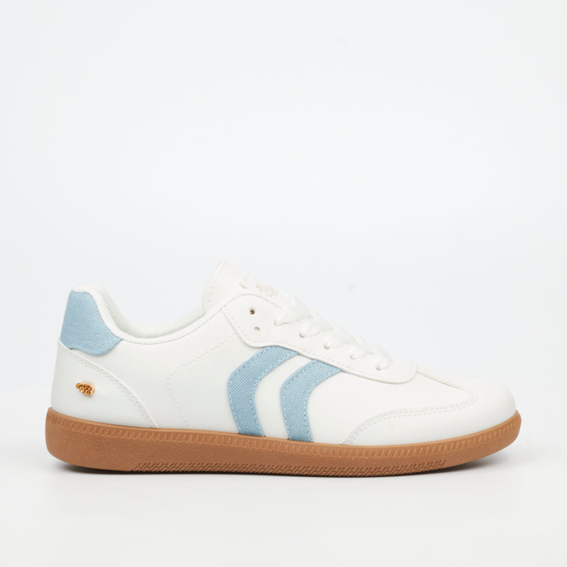 Miss Black Row 1 Sneaker - Blue footwear Miss Black