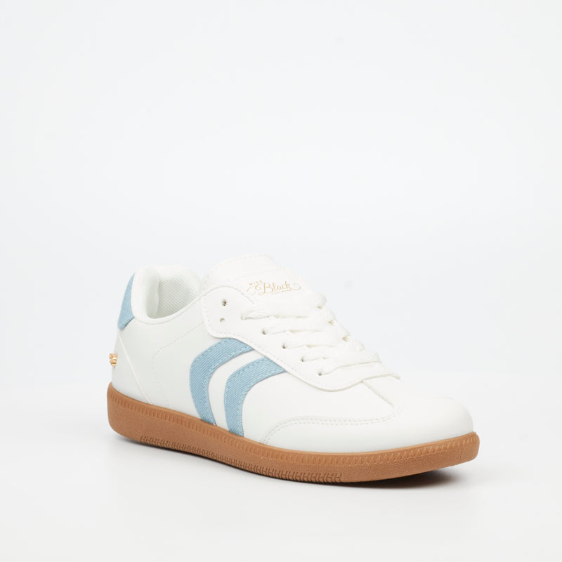 Miss Black Row 1 Sneaker - Blue footwear Miss Black