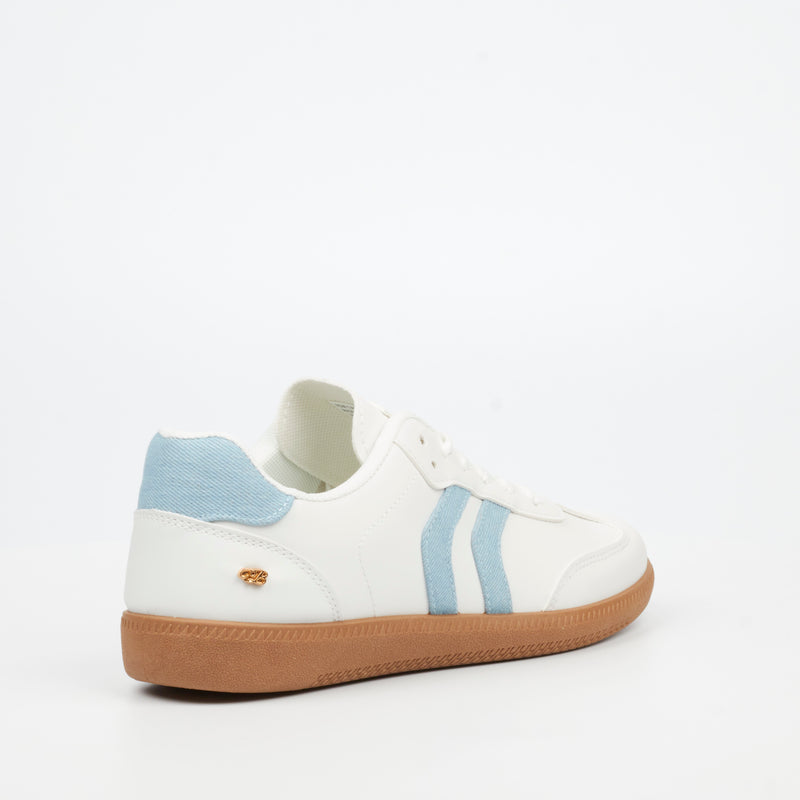 Miss Black Row 1 Sneaker - Blue footwear Miss Black