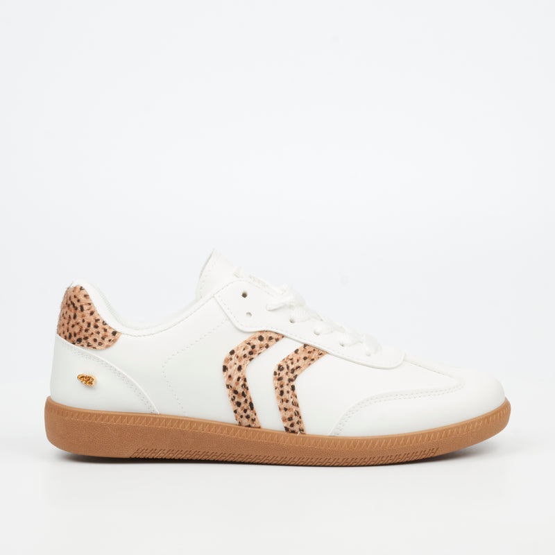 Miss Black Row 1 Sneaker - Leopard footwear Miss Black