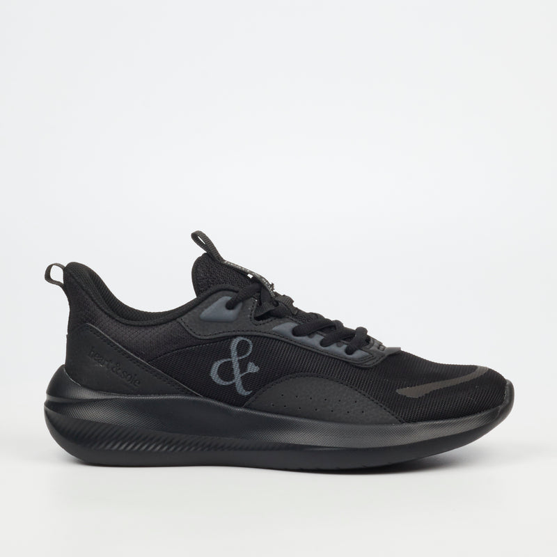 Heart & Sole Sadiya 1 Sneaker - Black footwear Heart & Sole