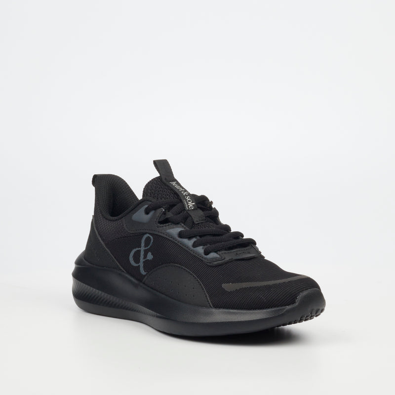 Heart & Sole Sadiya 1 Sneaker - Black footwear Heart & Sole