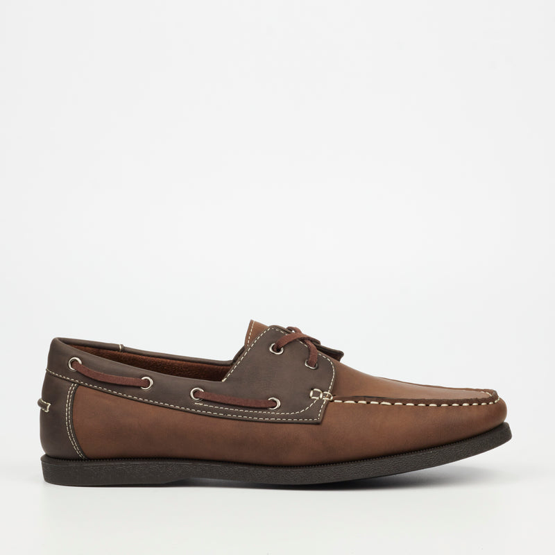 Mazerata Saffino 1 Faux Nubuck Loafer - Chocolate footwear Mazerata   