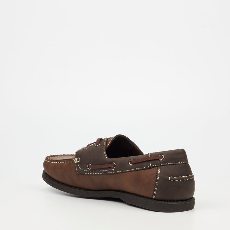 Mazerata Saffino 1 Faux Nubuck Loafer - Chocolate footwear Mazerata   