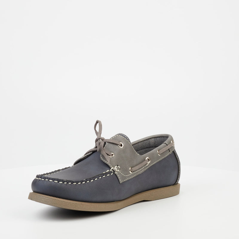 Mazerata Saffino 1 Faux Nubuck Loafer - Navy footwear Mazerata   