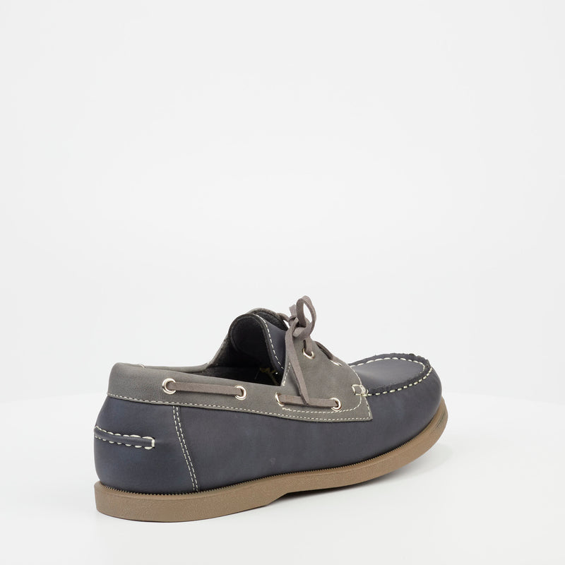 Mazerata Saffino 1 Faux Nubuck Loafer - Navy footwear Mazerata   