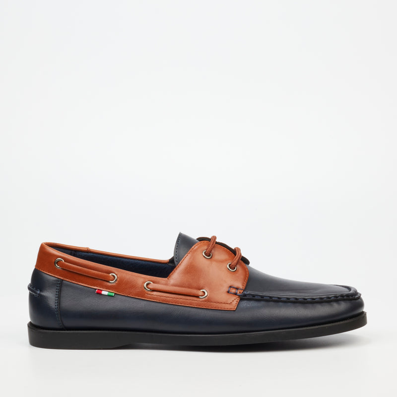 Mazerata Saffino 2 Faux Wax Formal - Navy footwear Mazerata