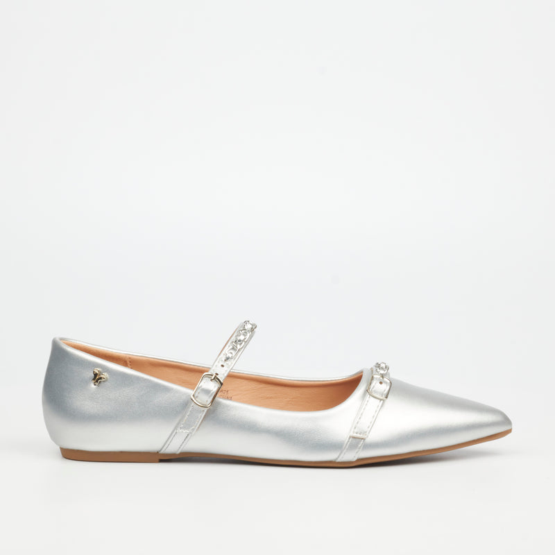 Butterfly Feet Sage 1 Pump - Silver footwear Butterfly Feet