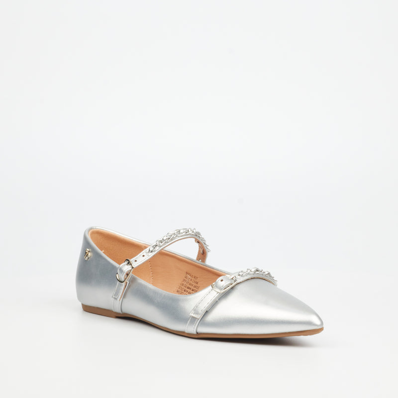 Butterfly Feet Sage 1 Pump - Silver footwear Butterfly Feet