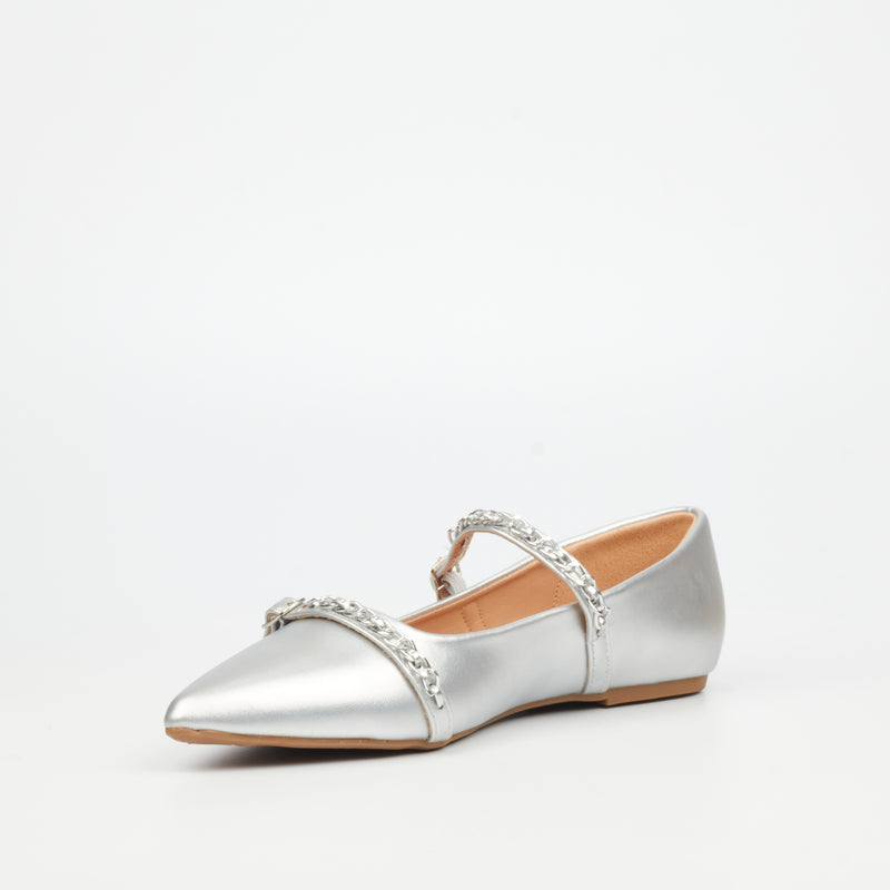 Butterfly Feet Sage 1 Pump - Silver footwear Butterfly Feet