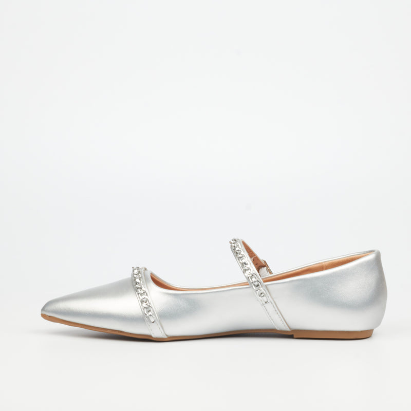 Butterfly Feet Sage 1 Pump - Silver footwear Butterfly Feet