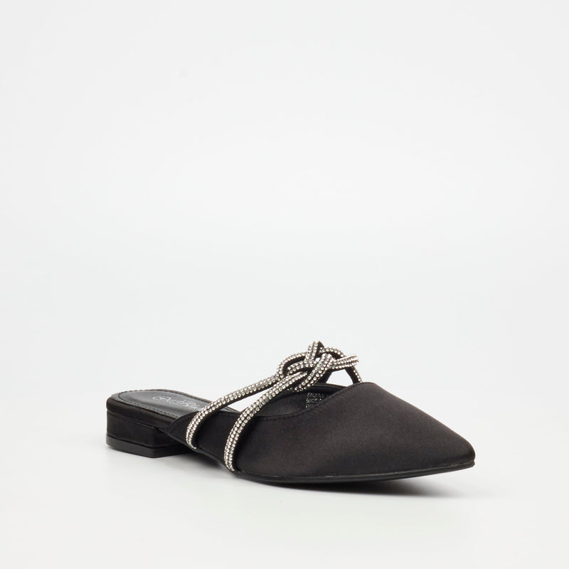 Miss Black Salina 5 Flat - Black footwear Miss Black   