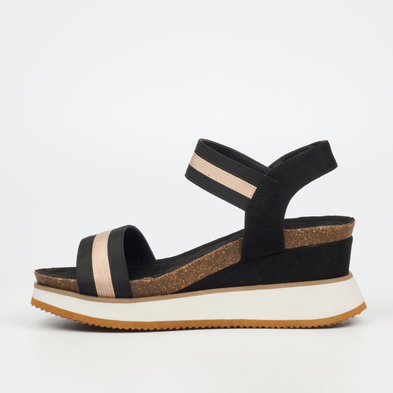 Butterfly Feet Salma 1 Wedge - Black footwear Butterfly Feet
