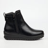 Butterfly Feet Saxon 1 Faux Leather Ankle Boots - Black footwear Butterfly Classics