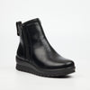 Butterfly Feet Saxon 1 Faux Leather Ankle Boots - Black footwear Butterfly Classics