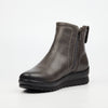 Butterfly Classics Saxon 1 Faux Leather Ankle Boots - Grey footwear Butterfly Classics