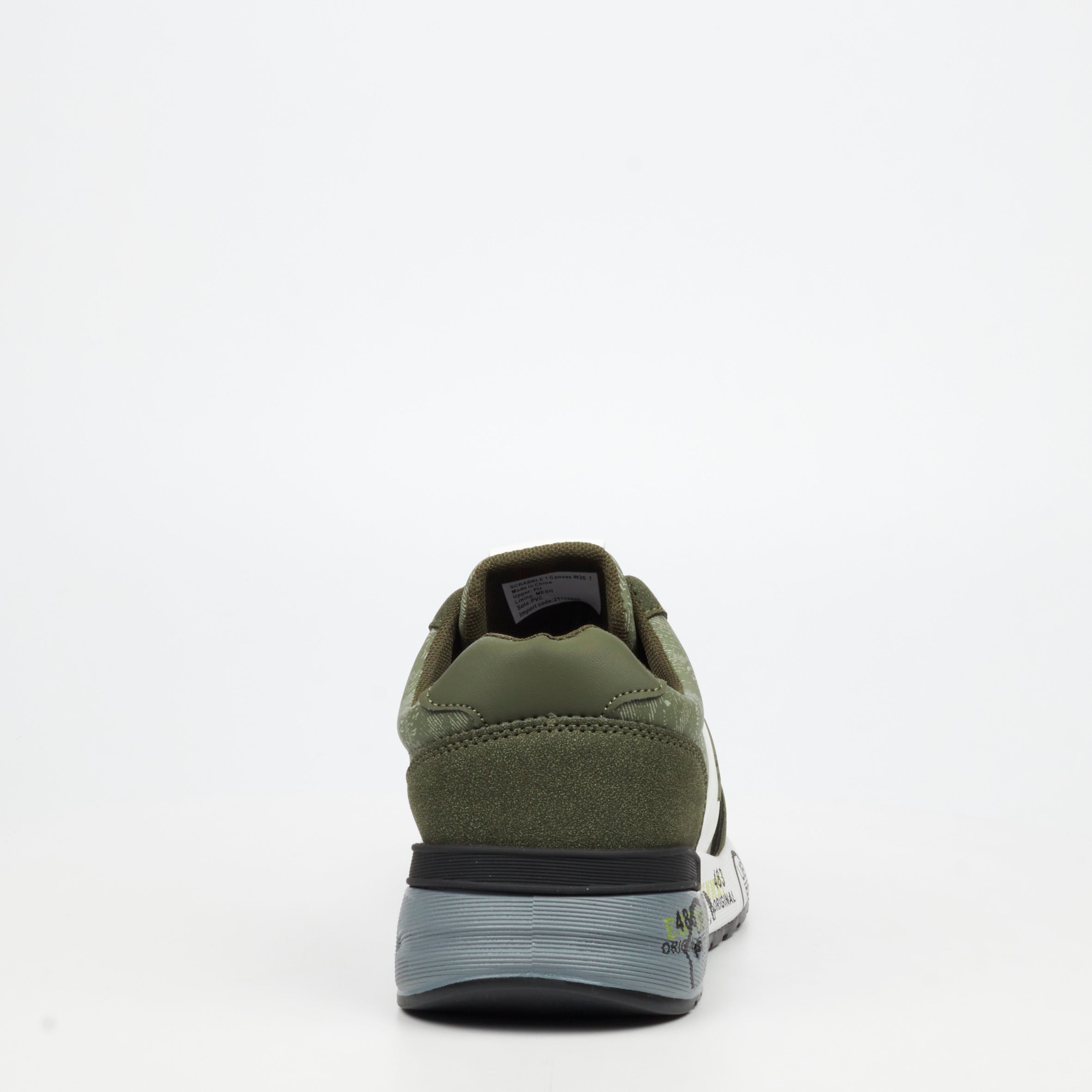 Urbanart Scrabble 1 Canvas Sneaker - Olive footwear UBRT