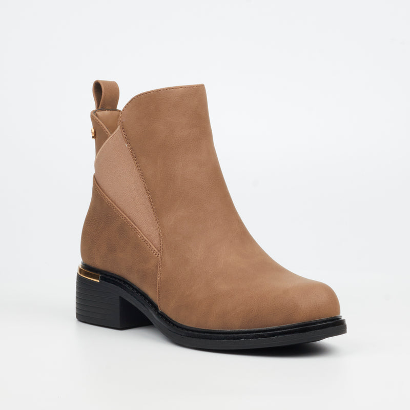 Butterfly Feet Seana 2 Ankle Boot - Taupe footwear Butterfly Feet