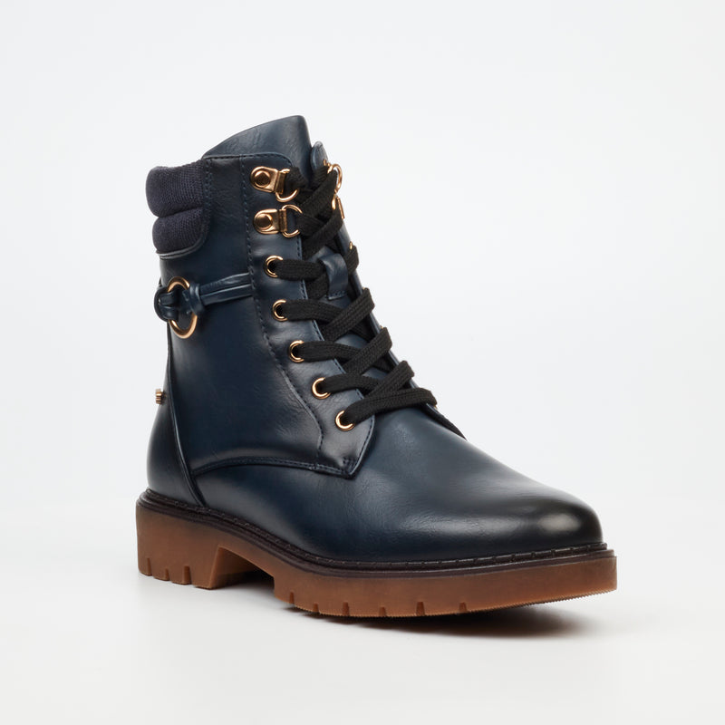 Miss Black Selen 1 Ankle Boot - Navy footwear Miss Black