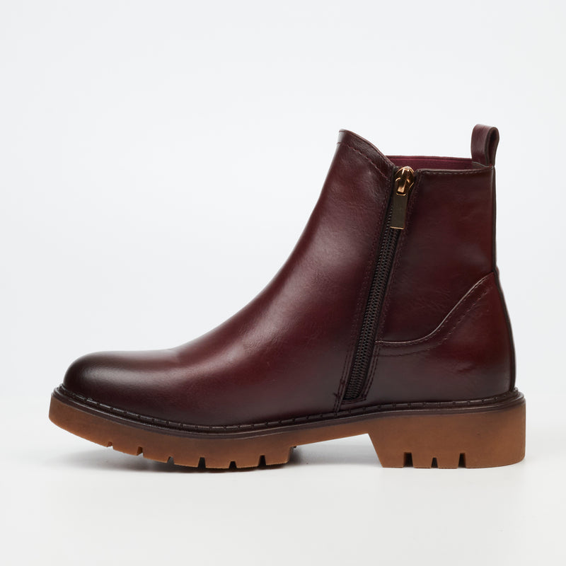 Miss Black Selen 2 Ankle Boot - Burgundy footwear Miss Black