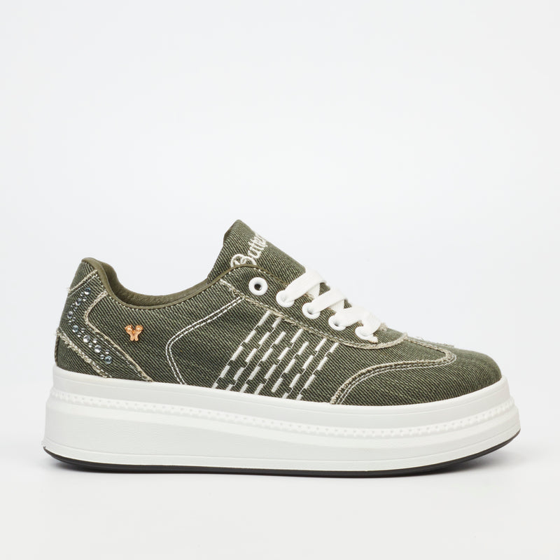 Butterfly Feet Senhora 18 Sneaker - Olive footwear Butterfly Feet   